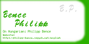 bence philipp business card